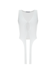 Майка з декоративними гартерами