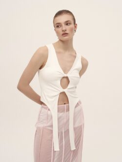 Майка з декоративними гартерами 2