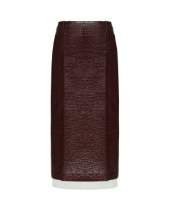 Спідниця-олівець з фактурної екошкіри