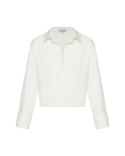 Сорочка з перекрученою деталлю