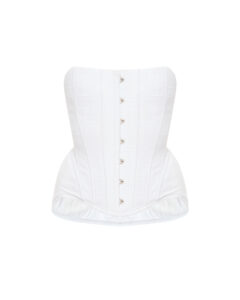 Скульптурний корсет з фактурної бавовни
