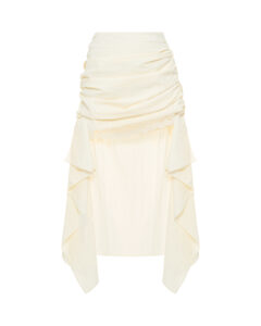 Спідниця драпірована з мереживом