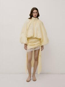 Спідниця драпірована з мереживом 2